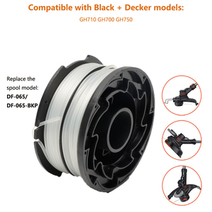 Bobine double ligne DF-065 pour <span class=keywords><strong>coupe</strong></span>-bordures <span class=keywords><strong>BLACK</strong></span>+<span class=keywords><strong>DECKER</strong></span> de qualité industrielle/bricolage – Ligne de rechange - Product Image 2