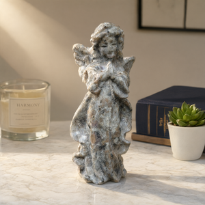 Yooperlite Ángel Alado Tallado a Mano con Manos Plegadas en Oración, Energía Positiva, Decoración para el Hogar y la Oficina, 110 - Product Image 3