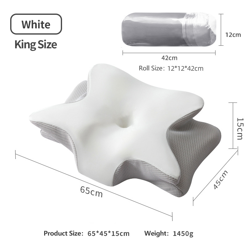 Ergonomic Butterfly Memory Foam Pillow – Breathable Cervical Neck Support Pillow for Sleeping - View 3