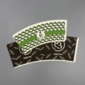 ถ้วยกระดาษเยื่อไม้บริสุทธิ์แบบใช้แล้วทิ้งสำหรับถ้วยใส่กลับบ้าน - Product Image 1