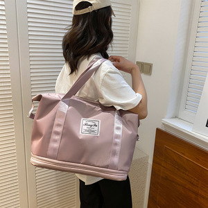 Bolsa de Viaje Extensible de Doble Capa, con Separación para Artículos Secos y Húmedos, Ligera, de Poliéster, Gran Capacidad, Transpirable, 1 Capa - Product Image 2