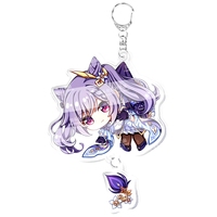 Moderner Umweltfreundlicher PVC-Rundschlüsselanhänger mit Genshin Impact Anime-Charakteren Nilou Klee Ganyu Halter