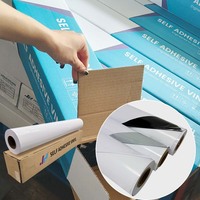 Rouleau de vinyle numérique PVC auto-adhésif blanc brillant mat éco-solvant pour impression