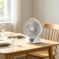 Ventilateur intelligent pour salon avec oscillation 3D, affichage LED du minuterie, deux modes de contrôle par écran tactile