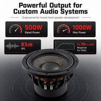 Subwoofer Mobil Custom 10 Inch 500W RMS OEM ODM Speaker Audio Mobil untuk Merek Eropa dan AS