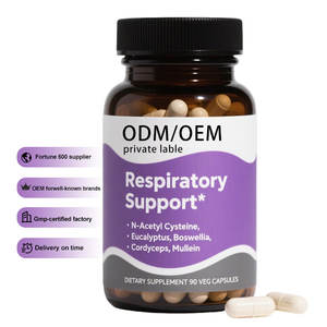 Cápsulas de limpieza de desintoxicación pulmonar OEM/ODM, que apoyan la salud respiratoria, alivian la flema y promueven cápsulas de bienestar natural - Product Image 1