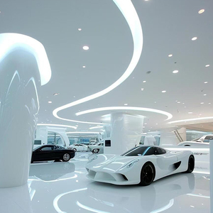 Tùy chỉnh xe Gói phòng xe showroom ánh sáng thiết kế logo rửa xe dẫn ánh sáng hộp mềm phim ánh sáng Hộp - Product Image 5