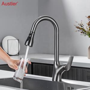 Grifo de agua fría y caliente de cocina extraíble 3 en 1 moderno Grifo de fregadero de cocina de dibujo - Product Image 5