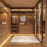 Armoire ouverte avec portes vitrées, armoire moderne, placard avec portes battantes, meuble de salon