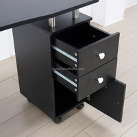 Table de manucure en bois de luxe de haute qualité, mobilier de salon de beauté, table de manucure pour salon de beauté