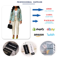 D603 Costumes tendance pour femmes, vêtements de bureau, ensemble de blazer pour femmes, blazer et pantalon imprimés, ensemble de costumes professionnels deux pièces pour femmes