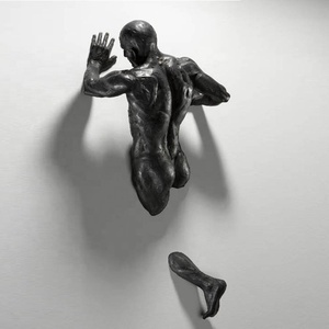 Estátua nude de jardim, figura de homem nude tamanho da vida de bronze fundido para casa - Product Image 4