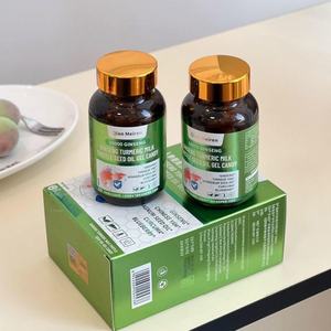 Ginseng Kurkuma Silybin Samen öl Gel Gesunde Gummibärchen (zuckerfreier Typ) Vegane Kräuter ergänzungen verbessern die Immunität Erwachsener - Product Image 1