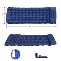 Popular nuevo mejor venta luz Ultra compacto Camping Mat almohadilla para dormir con la almohada y almohadillas de aire