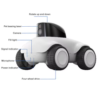 Caméra intelligente pour animaux de compagnie OEM 1080P HD, robot compagnon mobile de luxe, distributeur automatique de friandises pour chat avec laser, application WiFi, vision nocturne