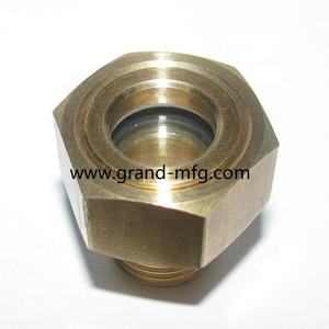 बसपा (G धागा) 1/2 इंच पीतल तेल स्तर दृष्टि कांच के लिए हवा कंप्रेसर गियर बॉक्स - Product Image 5