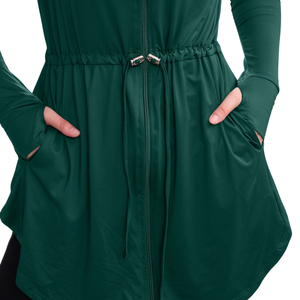 Ensemble de vêtements de sport modestes pour femmes musulmanes, personnalisable dans toutes les couleurs, respirant, séchage rapide, léger, polyester/coton, sweat-shirts et pantalons - Product Image 4