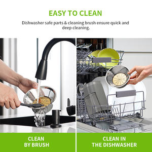 ステンレス鋼ボディフルーツとベジジューサーBPAフリーシルバーカウンタートップ電気遠心ジュース抽出器 - Product Image 6