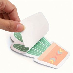 Notas Adhesivas con Diseño de Cactus y Suculentas, Accesorios Divertidos para Escritorio, Blocs de Notas, Ideas de Regalos Únicos para Maestros, Regreso a Clases - Product Image 4