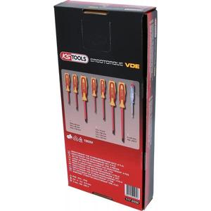 KS TOOLS-117,0550 Juego de destornilladores ERGOTORQUE VDE (8 piezas), PH + ranura-ATORNILLADORES AISLADOS EAN 4042146209646 1000V - Product Image 5