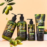 Professionele salon olijfolie haarshampoo conditioner natuurlijke herstellende voedende shampoo en conditioner voor beschadigd haar