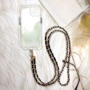 Cordão Anti-Perda para Telefone, Suporte para Câmera e USB, Acessórios Móveis, Colar Transversal, Corrente Preta para Todos os Modelos de Capas de Telefone - Product Image 5
