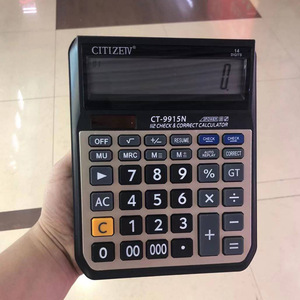 เครื่องคิดเลขพลังงานแสงอาทิตย์ Citizen Ct9915n 14 หลัก ตรวจสอบและแก้ไขคำคำนวณทางการเงิน เครื่องคิดเลขตั้งโต๊ะ - Product Image 5