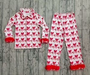 RTS natale alberi di Santa ragazza balletto fiocchi per donne adulte con bottone pigiama <span class=keywords><strong>abiti</strong></span> alla moda abbigliamento da notte per adulti - Product Image 6