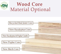 RH 3mm 12mm 15mm 16mm 18mm contreplaqué marin de mélamine à face stratifiée en grain de bois