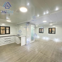Villa conteneur préfabriquée extensible complète de 40 pieds, 1, 2, 3, 4 ou 5 chambres, cuisine de luxe, maison modulaire, cabane, garantie 5 ans