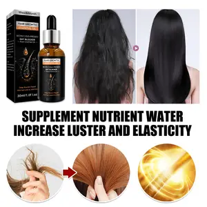 Private Label Wholesale Natural Organic Scalp Vegan Black Hair Care Loss Treatment Hair Growth Oil Serum