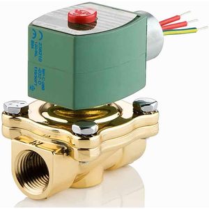 Vanne solénoïde Asco 1 pouce en laiton pour le contrôle de l'eau, température normale 120 60 VAC - Product Image 1