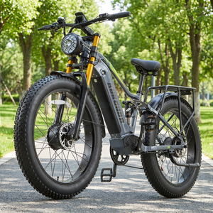 इलेक्ट्रिक माउंटेन बाइक बर्चडा आरएक्स 80 फैट बाइक 26 इंच 4.0 48v20h हाइड्रोलिक ब्रेक 7 स्पीड डुअल हब मोटर फुल सस्पेंशन बैटरी - Product Image 1