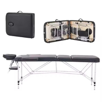 Table de physiothérapie professionnelle multifonctionnelle en aluminium portable et réglable, en cuir synthétique, plusieurs couleurs pour