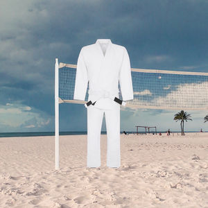 100% สำหรับทุกเพศชุดกิโมโน BJJ GI กางเกงขาสั้นยูโดสีขาวสำหรับผู้ใหญ่ผ้าคอตตอนระบายอากาศผลิตจากโรงงานจีน - Product Image 2