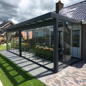 Vérandas en verre, solariums inclinés, serres autoportantes, véranda mobile d'occasion pour jardin - Product Image 3