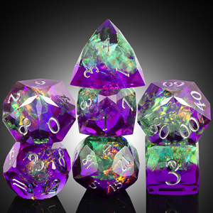 Juego <span class=keywords><strong>de</strong></span> Dados <span class=keywords><strong>de</strong></span> Resina Poliédricos Personalizados para D&D RPG, Juego <span class=keywords><strong>de</strong></span> 7 Dados <span class=keywords><strong>de</strong></span> Fantasía con Bordes Afilados y Envoltura <span class=keywords><strong>de</strong></span> <span class=keywords><strong>Papel</strong></span> para Juegos <span class=keywords><strong>de</strong></span> Mesa y Colección - Product Image 4