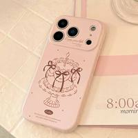 Coque de téléphone pour iPhone 17 Pro Max, 16 et 15 Pro, motif nœud de gâteau d'anniversaire, design 'Love' et 'Pink and tender girl'