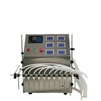 Remplisseuses de liquides semi-automatiques 12 têtes Parfum Eau Jus Huile Cosmétiques Bouteille de soda Jus Machine de remplissage et de capsulage de jus