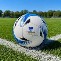 Balón de Fútbol Personalizado con Logotipo, Tamaño 3/4/5, Balón de Fútbol Profesional para Partidos, Cosido a Máquina y Termosellado, Cuero PU y Cámara de Butilo