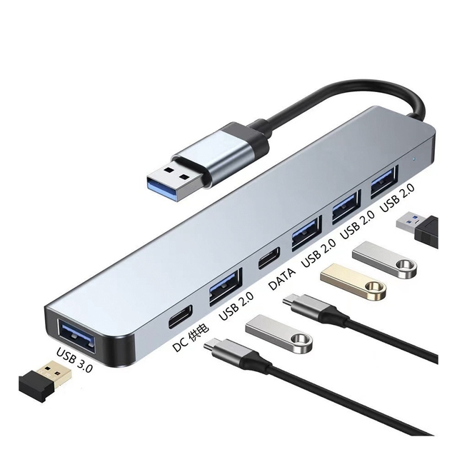 7-in-1 USB 3.0 HUB Gbps Fast Speed USB C Docking Station