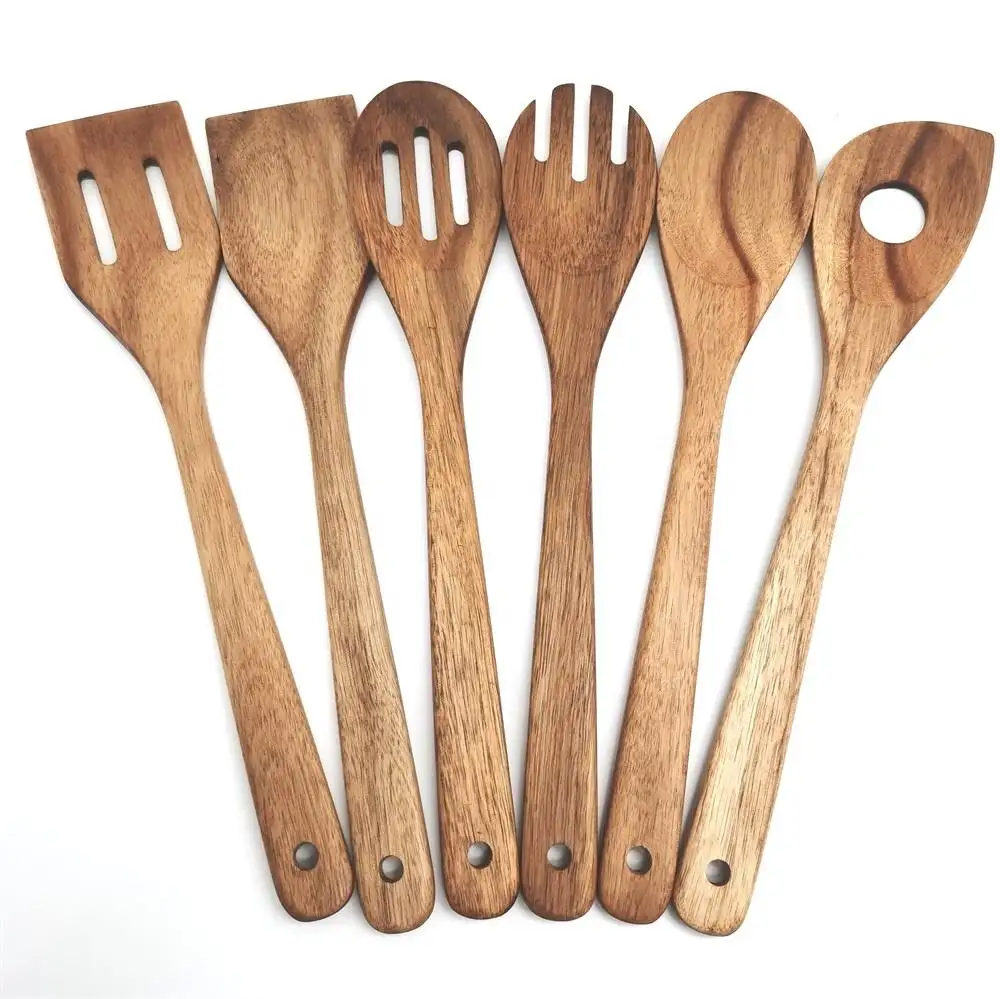 OEM ristorante Set di utensili da cucina pentole in legno utensili da cucina produttori