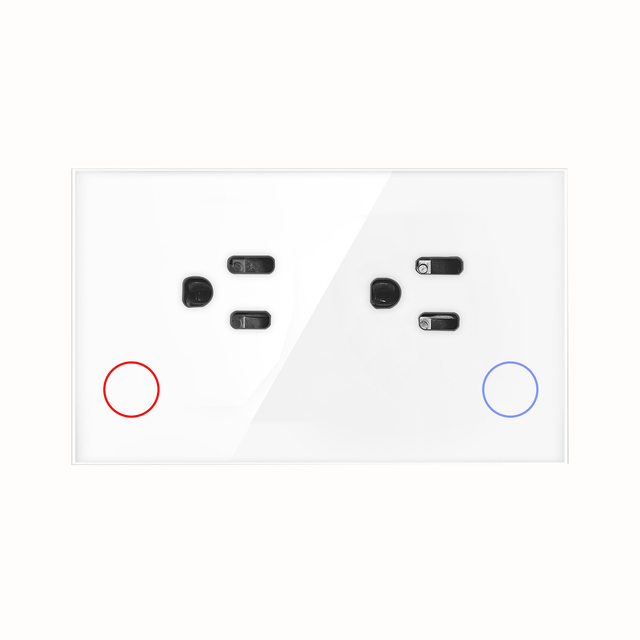 US Wifi Smart Switch Socket 2 Outlet Wall Power Socket Smart Sockets With Tuya App Alxa Google Home Voice Control
