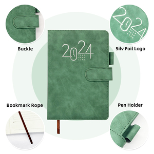 Logotipo personalizado 2026 2027 de tapa dura para hacer lista planificador diario español Agenda cuaderno con portalápices - Product Image 2