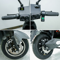 Meilleure moto électrique 72V 12 pouces 1500W Moteur Vitesse maximale ≤55 Km/h Cyclomoteur électrique pour adultes Moto électrique avec pédales