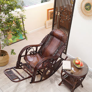 Fabricants Vente en gros Premium Outdoor Garden Round Braid Flowers Chaise en rotin bon marché en <span class=keywords><strong>osier</strong></span> Chaise en rotin d'extérieur Chaise inclinable - Product Image 6