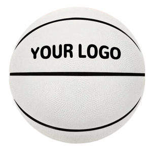 Ballon de <span class=keywords><strong>basket</strong></span> en cuir PU blanc de haute qualité, tailles 5, 6, 7, logo personnalisé pour les cadeaux d'anniversaire et de remise de diplôme - Product Image 2
