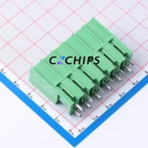 DB3EVC-7.62-6P-GN Plug-in Terminal Block Through hole,P=7.62mm Connector Board-to-Board / Socket - Closed 1x6P 7.62mm Green - Product Image 2