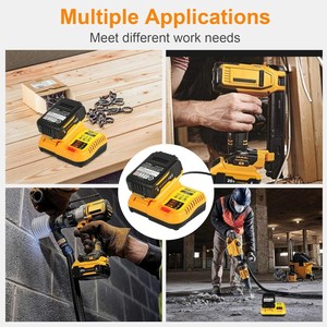 Station de charge de batterie DCB112 pour outils électriques Dewalt, batterie lithium 12V/20V, <span class=keywords><strong>chargeur</strong></span> de batterie Li-ion pour perceuse 12V 20V - Product Image 6