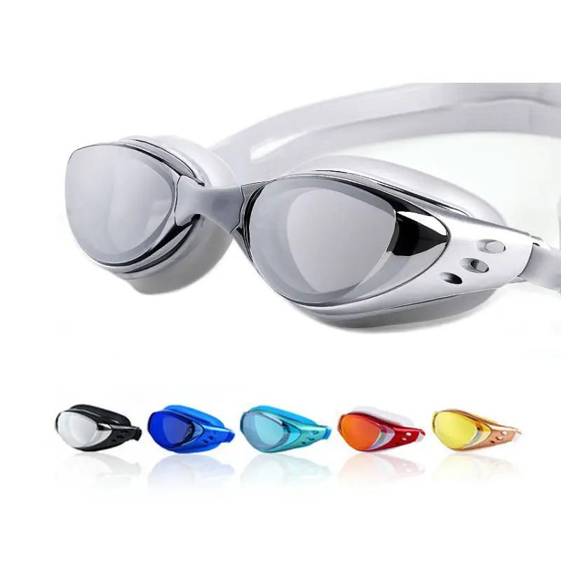 Electroplated Myopia Waterproof Anti Fog High Definition Swimming Diving Goggles Glasses